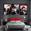 Quadros Decorativos Arte Oriental Moderna, Estilo Japonês Sala Quarto