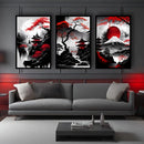 Quadros Decorativos Arte Oriental Moderna, Estilo Japonês Sala Quarto