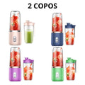 400ML 6 Lâminas Espremedor Elétrico Mini Liquidificador Portátil De Suco De Alimentos Misturador Leite