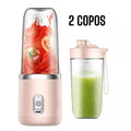 400ML 6 Lâminas Espremedor Elétrico Mini Liquidificador Portátil De Suco De Alimentos Misturador Leite