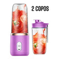400ML 6 Lâminas Espremedor Elétrico Mini Liquidificador Portátil De Suco De Alimentos Misturador Leite