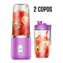 400ML 6 Lâminas Espremedor Elétrico Mini Liquidificador Portátil De Suco De Alimentos Misturador Leite