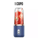400ML 6 Lâminas Espremedor Elétrico Mini Liquidificador Portátil De Suco De Alimentos Misturador Leite