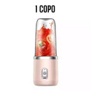 400ML 6 Lâminas Espremedor Elétrico Mini Liquidificador Portátil De Suco De Alimentos Misturador Leite