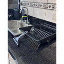 Kit Cozinha Completa Escorredor De Louça 12 Pratos + Lixeira de Pia 4.8 litros + Porta Detergente + Rodinho Pia