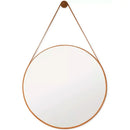 Espelho Redondo Decorativo Adnet Supenso de Parede 60cm 50cm 40cm 30cm 25cm Com Alça + Pino