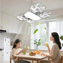 Ventilador de teto Com Luz para Pequenos Espaços (6 Hélices) Controle Remoto Bivolt LED 110V-220V