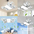 Ventilador de teto Com Luz para Pequenos Espaços (6 Hélices) Controle Remoto Bivolt LED 110V-220V