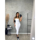 Vestido Midi Tomara que Caia Canelado - Elegância e Conforto em um Único Vestido! TECIDO ANARRUGA!