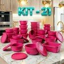 KIT 21 POTES VARIADOS PARA COZINHA