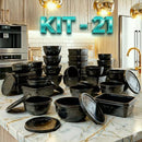 KIT 21 POTES VARIADOS PARA COZINHA